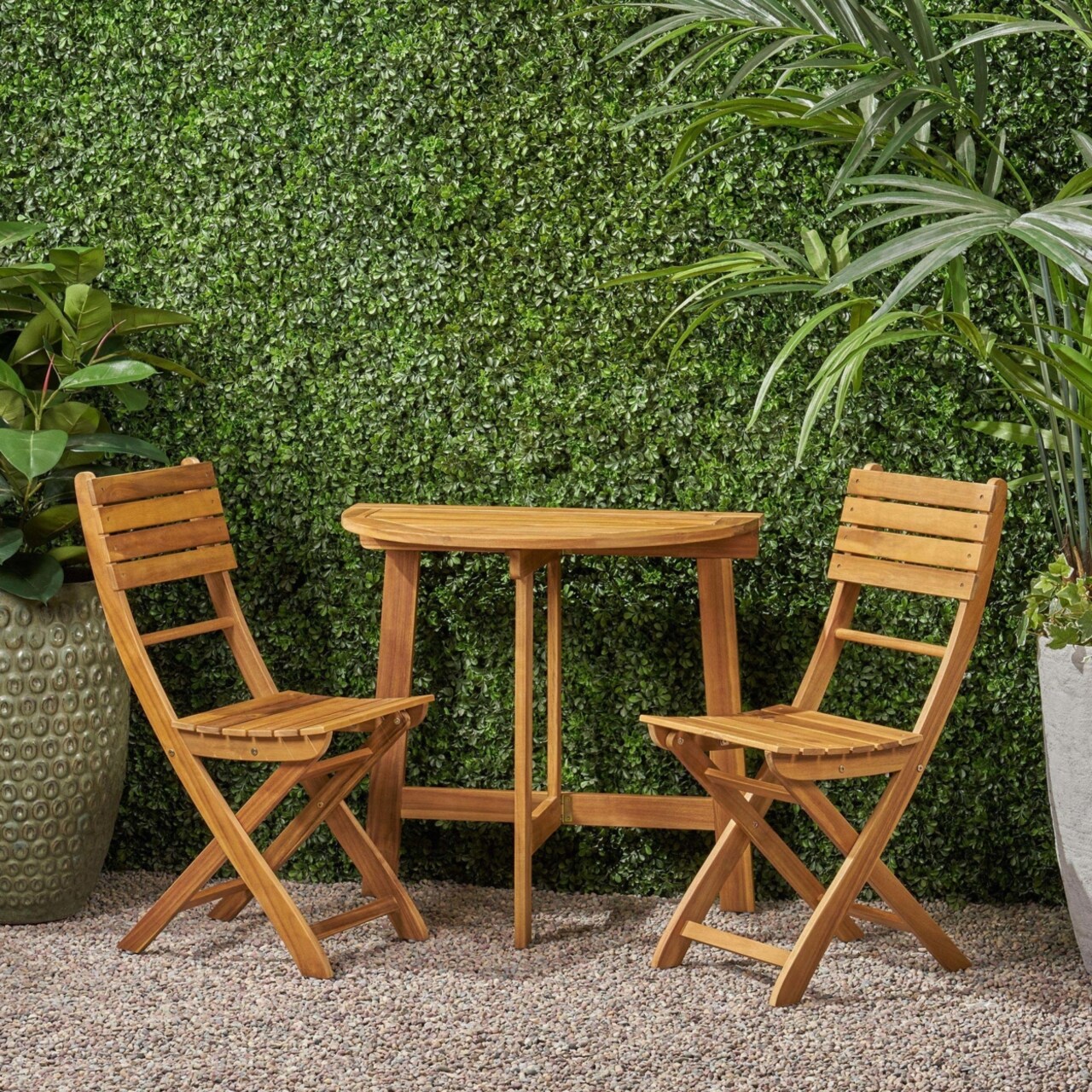 Half circle bistro table deals